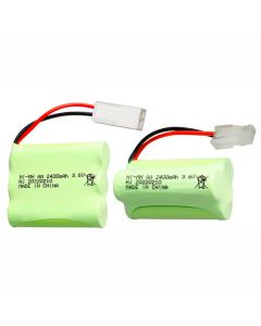 Rechargeable 3Pcs AA Ni-MH 3.6V 2400mAh Battery Pack Toy Remote Control Car Battery 