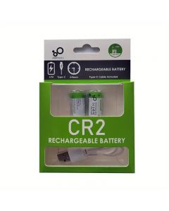 CR2 Battery CR2 Batteries, USB CR2 Lithium Ion Rechargeable Battery High Capacity 3.7V 300mAh Rechargeable RCR2 CR15H270 Battery